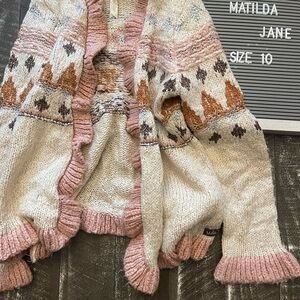 Matilda Jane Pink and Cream Knit Cardigan